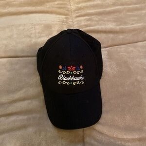 Chicago Blackhawks "Modelo" Black Snapback Baseball Cap - EUC